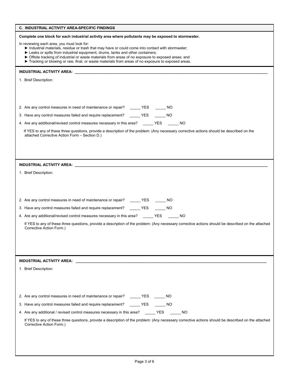 Arizona Annual Report Form for the Nonmining and Mining MultiSector