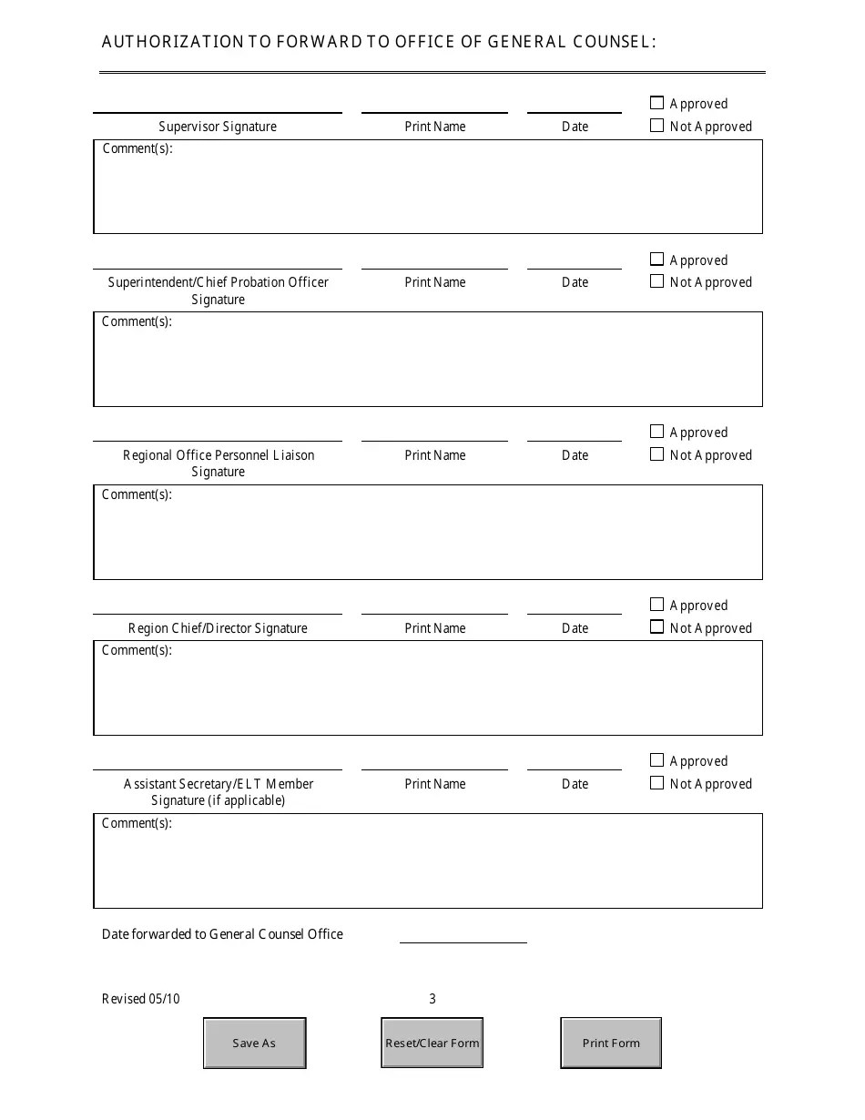 Florida Disciplinary Action Checklist & Approvals Fill Out, Sign