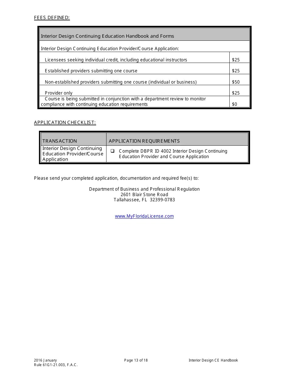 Form DBPR ID4002 Fill Out, Sign Online and Download Printable PDF
