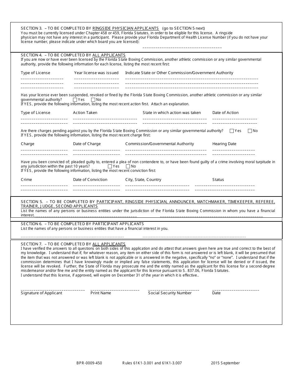 Form BPR0009450 Fill Out, Sign Online and Download Printable PDF