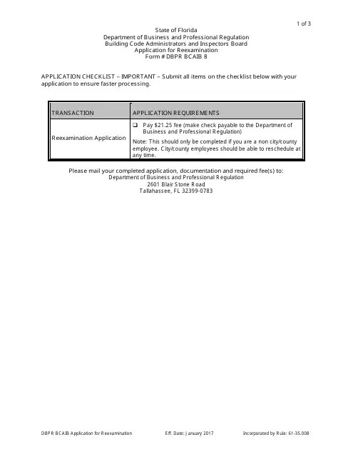 State Of Florida Building Code Administrators And Inspectors Board