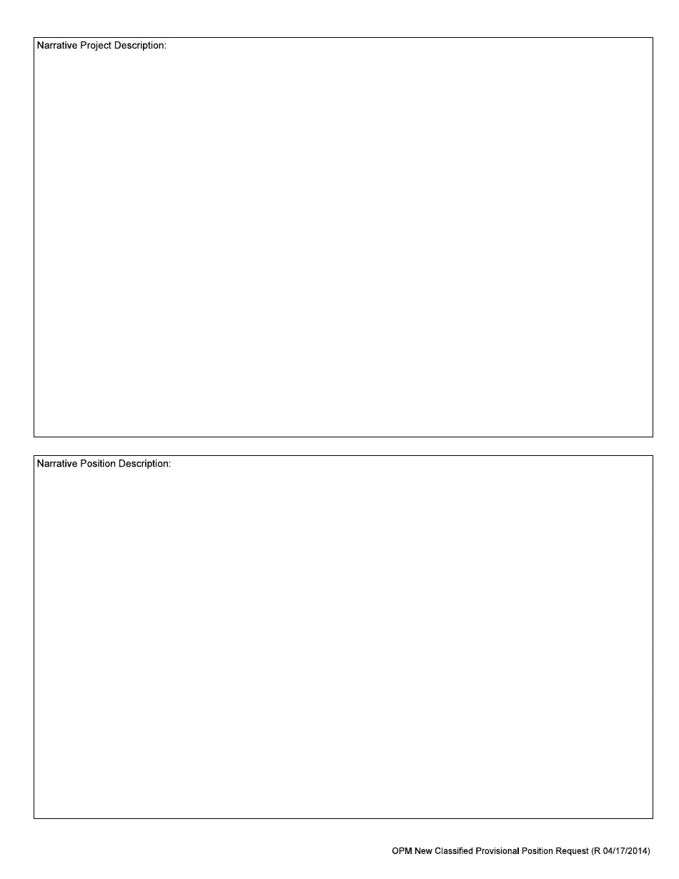 Arkansas New Classified Provisional Position Request Fill Out, Sign