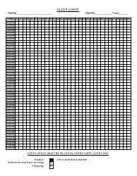 Sleep Chart Template Download Printable PDF | Templateroller