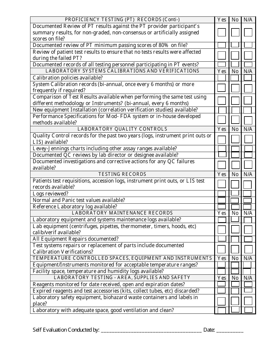 Illinois Clia Preinspection Check List Fill Out, Sign Online and