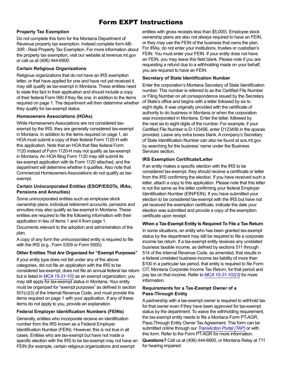 Form EXPT Download Fillable PDF or Fill Online TaxExempt Status