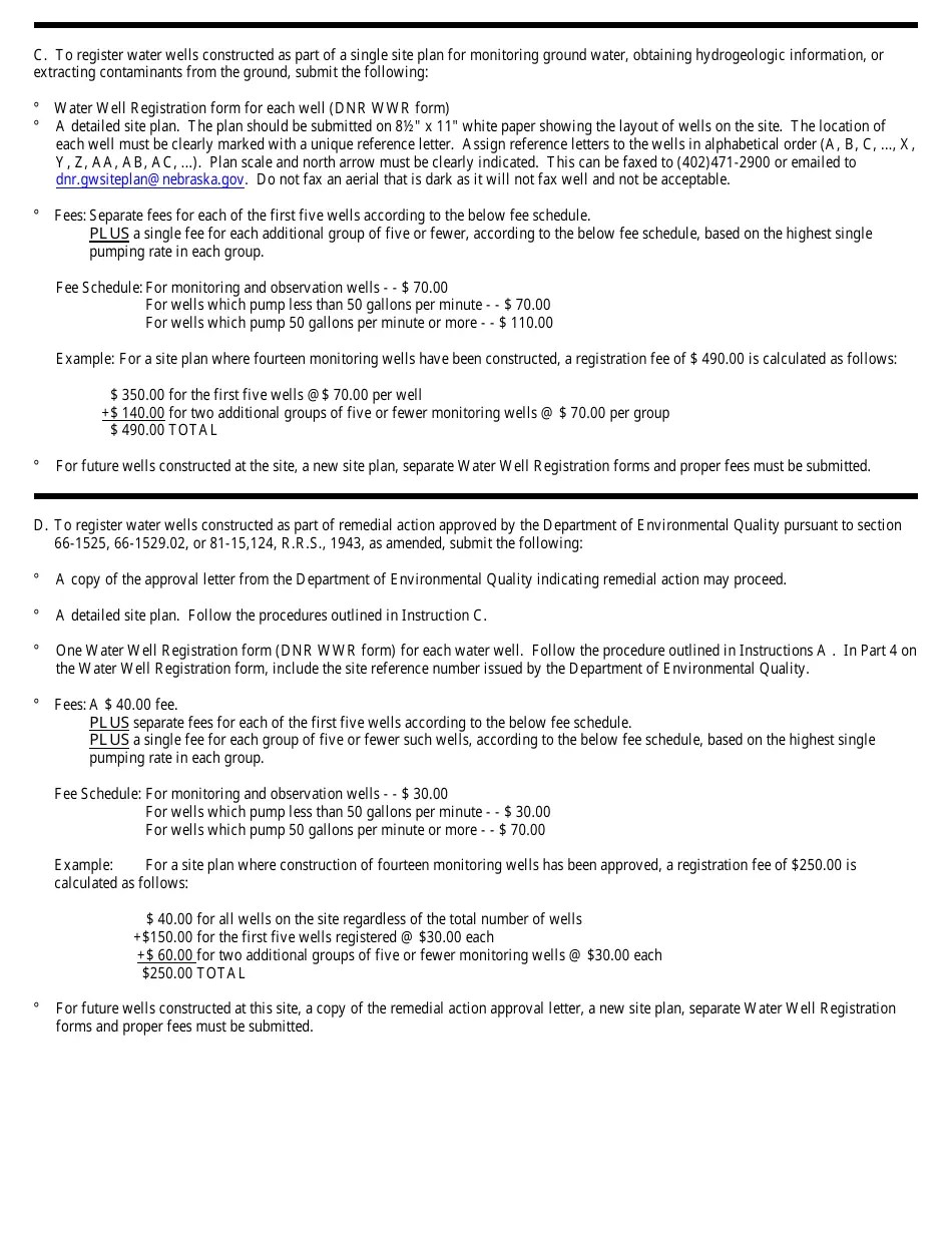 Download Instructions for DNR Form WWR Water Well Registration PDF