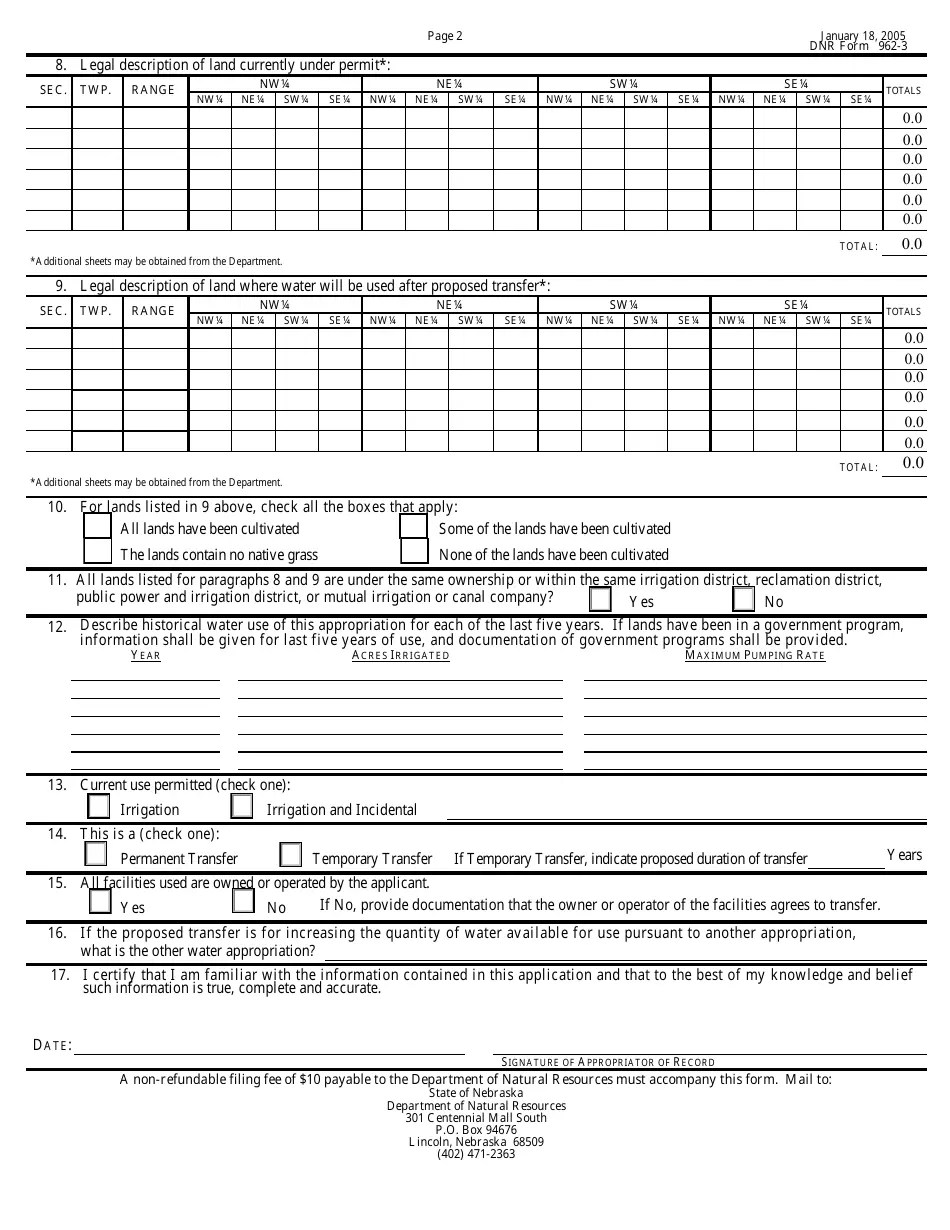DNR Form 9623 Fill Out, Sign Online and Download Fillable PDF