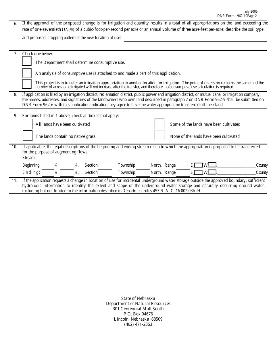 DNR Form 96210 Download Fillable PDF or Fill Online Addendum to