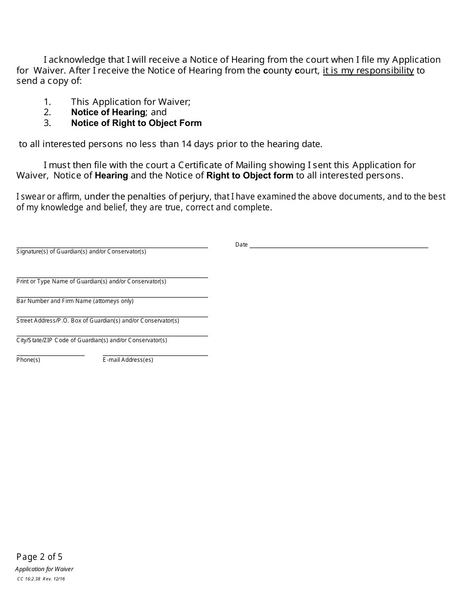 Form CC162.38 Fill Out, Sign Online and Download Fillable PDF