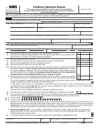 IRS Form 9465 - Fill Out, Sign Online and Download Fillable PDF