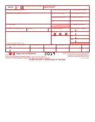 IRS Form W-2 - 2019 - Fill Out, Sign Online and Download Printable PDF