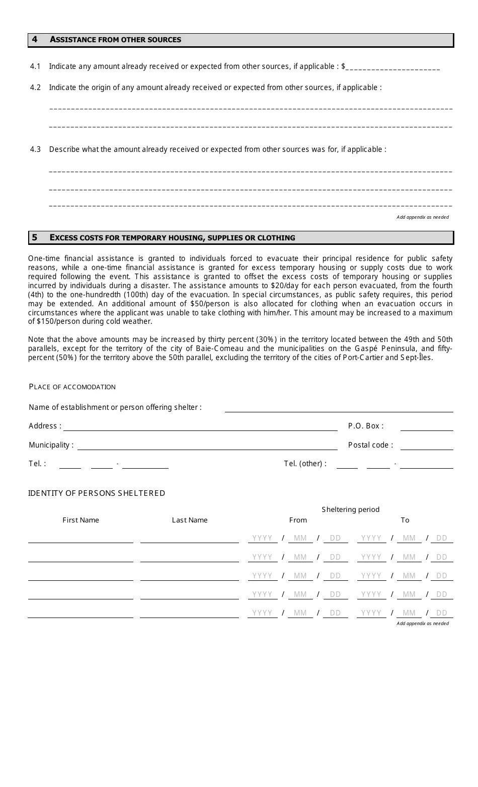 Quebec Canada Claim Form " Individuals Fill Out, Sign Online and