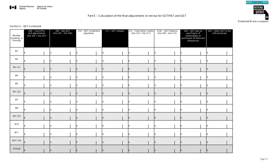 Form RC7294 Download Fillable PDF or Fill Online Goods and Services Tax