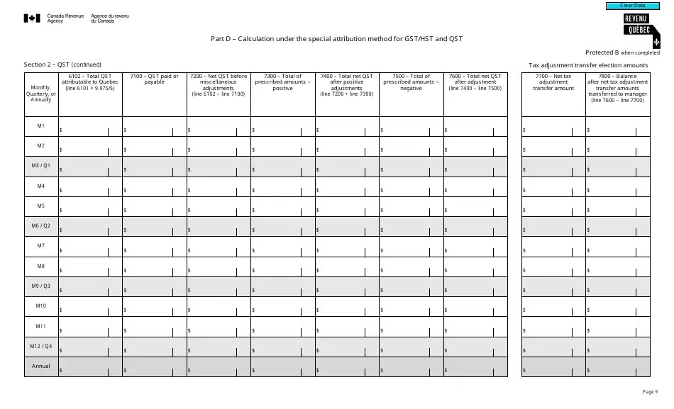 Form RC7294 Download Fillable PDF or Fill Online Goods and Services Tax