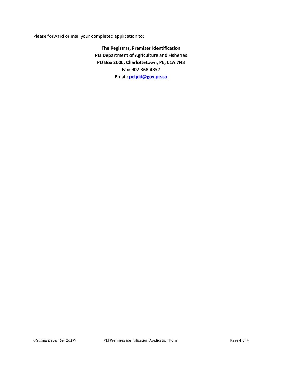 Prince Edward Island Canada Pei Livestock and Poultry Premises