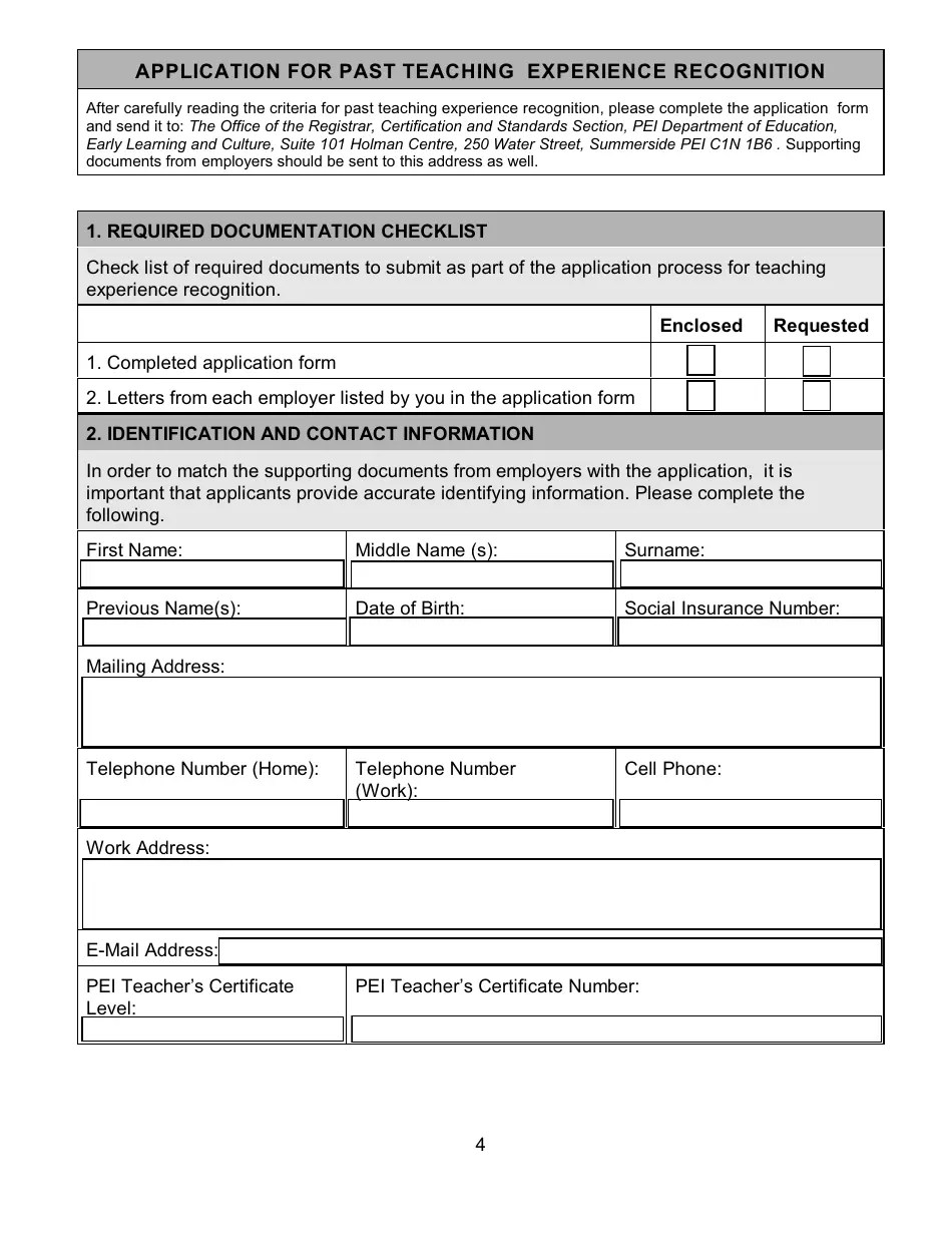 Form WE1 Download Fillable PDF or Fill Online Application for an