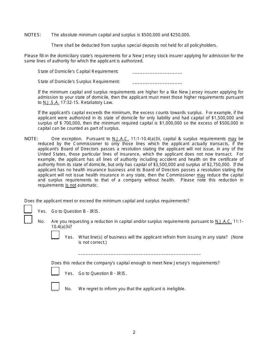 New Jersey New Jersey General Eligibility Requirements Worksheet