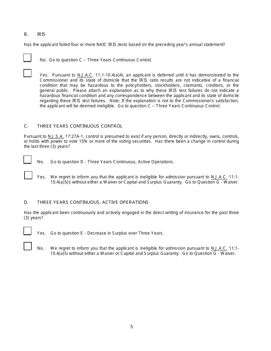 New Jersey New Jersey General Eligibility Requirements Worksheet
