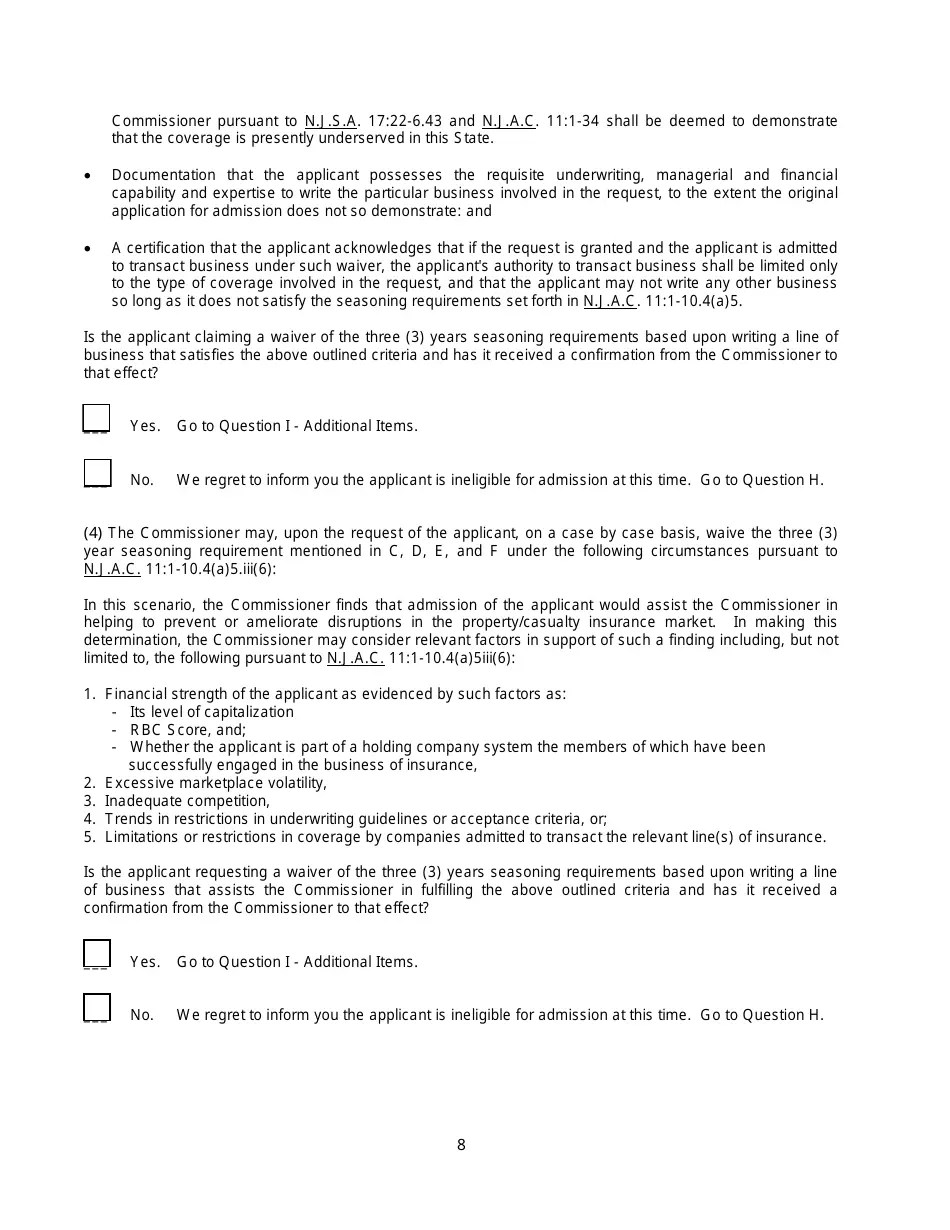 New Jersey New Jersey General Eligibility Requirements Worksheet