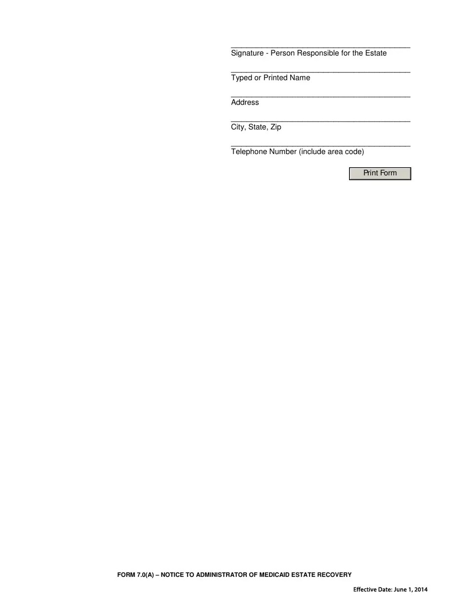 Form 7.0(A) Download Fillable PDF or Fill Online Notice to