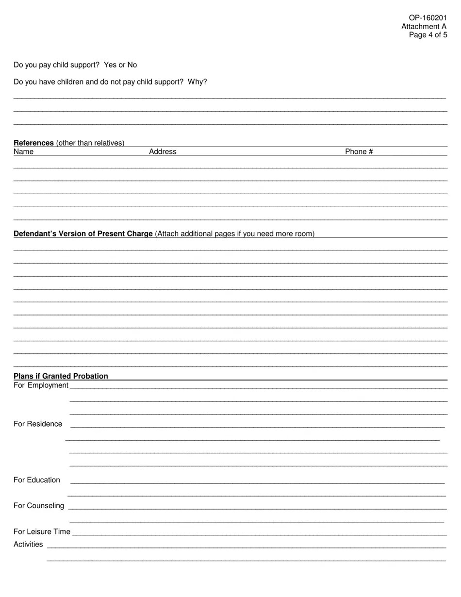 DOC Form OP160201 Attachment A Fill Out, Sign Online and Download