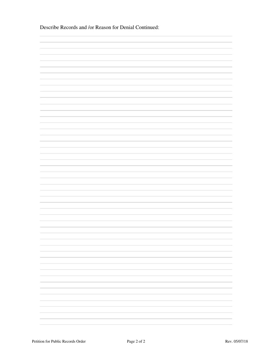 Oregon Petition for Public Records Order Fill Out, Sign Online and