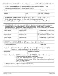 Form SOC341 Download Fillable PDF or Fill Online Report of Suspected