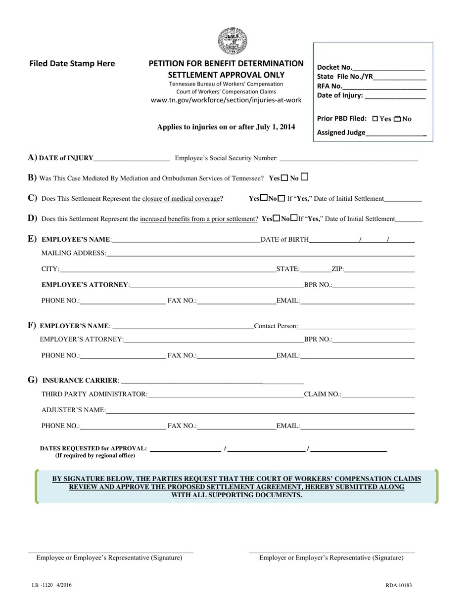 Form LB1120 Fill Out, Sign Online and Download Fillable PDF
