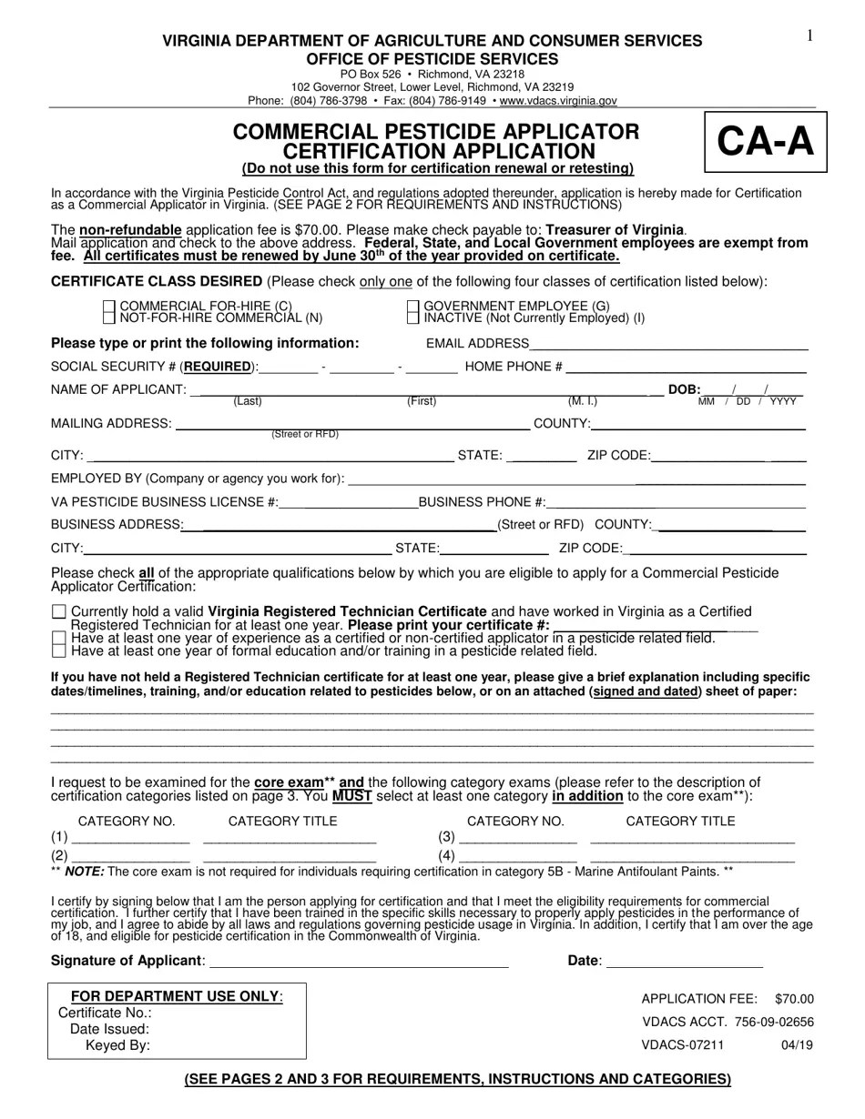 Form VDACS07211 Fill Out, Sign Online and Download Printable PDF
