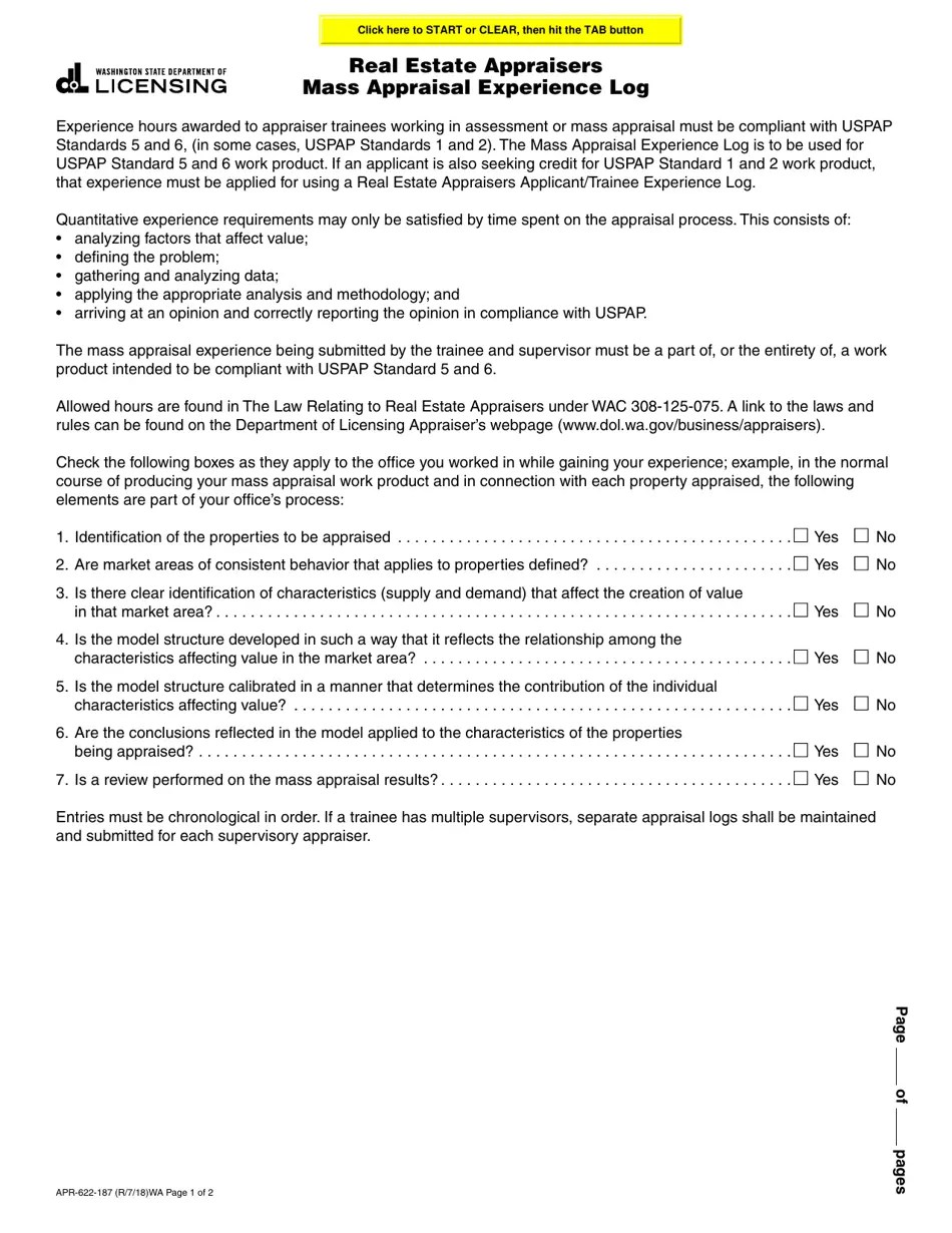 Form APR622187 Fill Out, Sign Online and Download Fillable PDF, Washington Templateroller