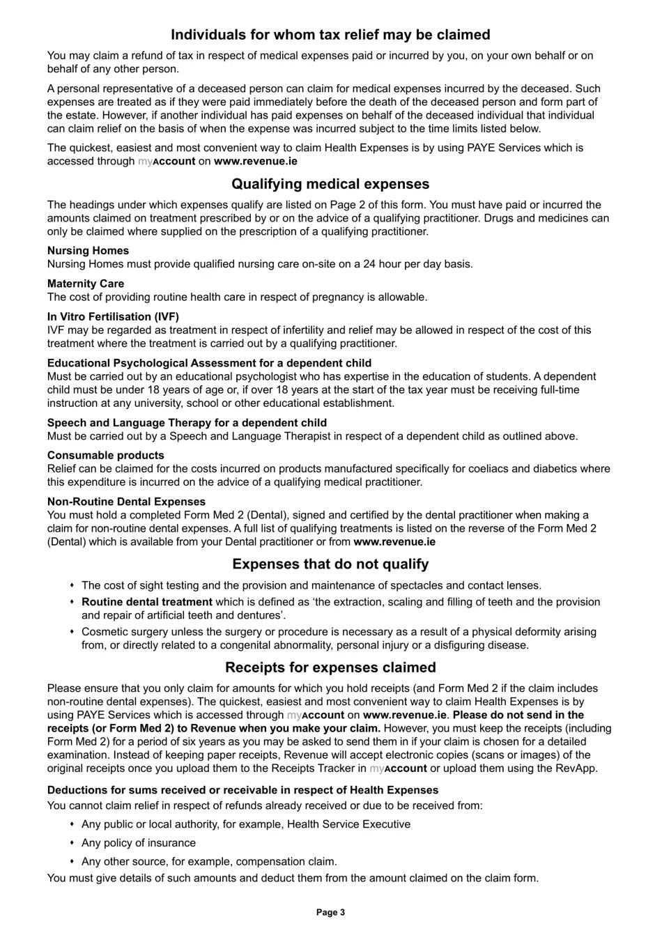 Form MED1 Fill Out, Sign Online and Download Fillable PDF, Ireland