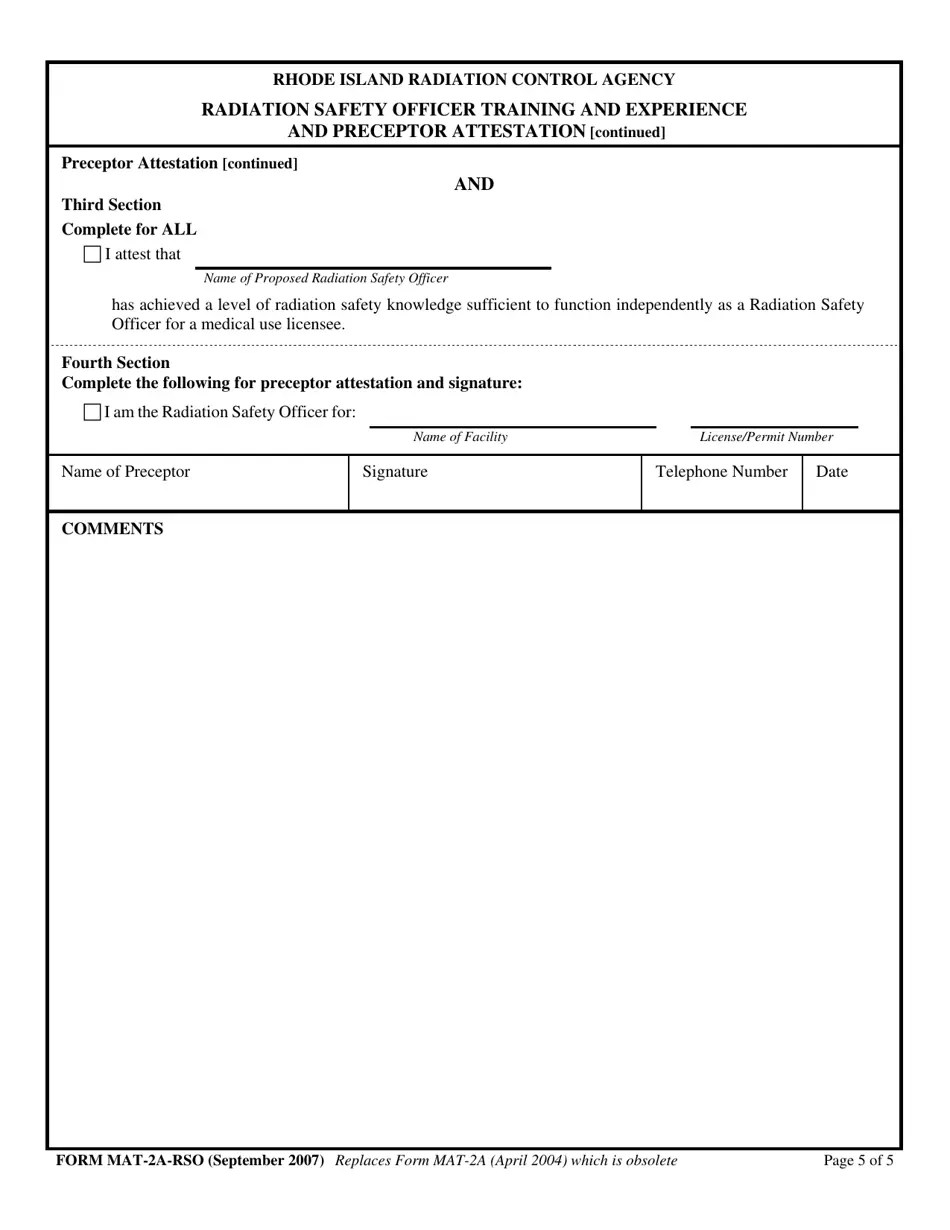 Form MAT2ARSO Fill Out, Sign Online and Download Printable PDF