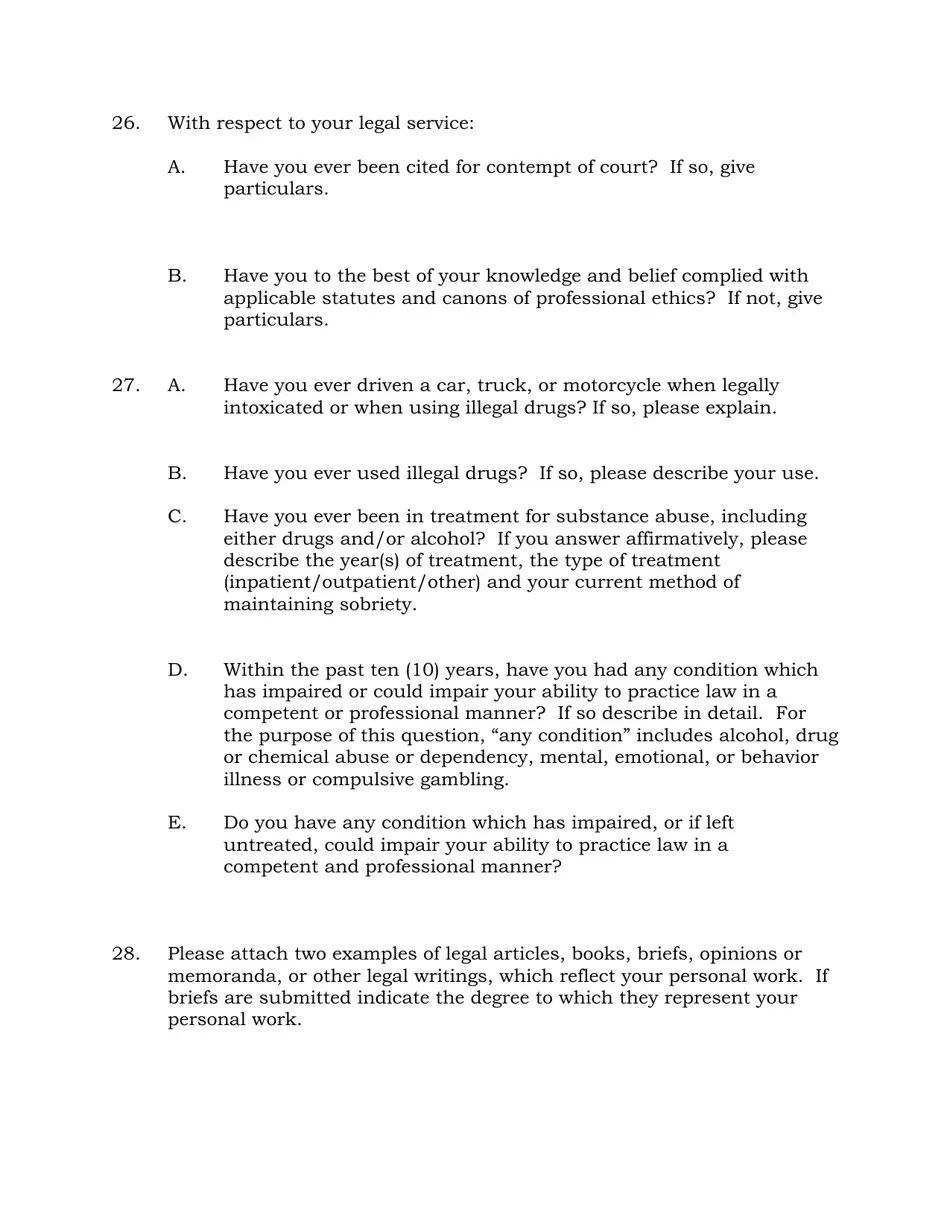 South Dakota Judicial Application Personal Data Questionnaire Download