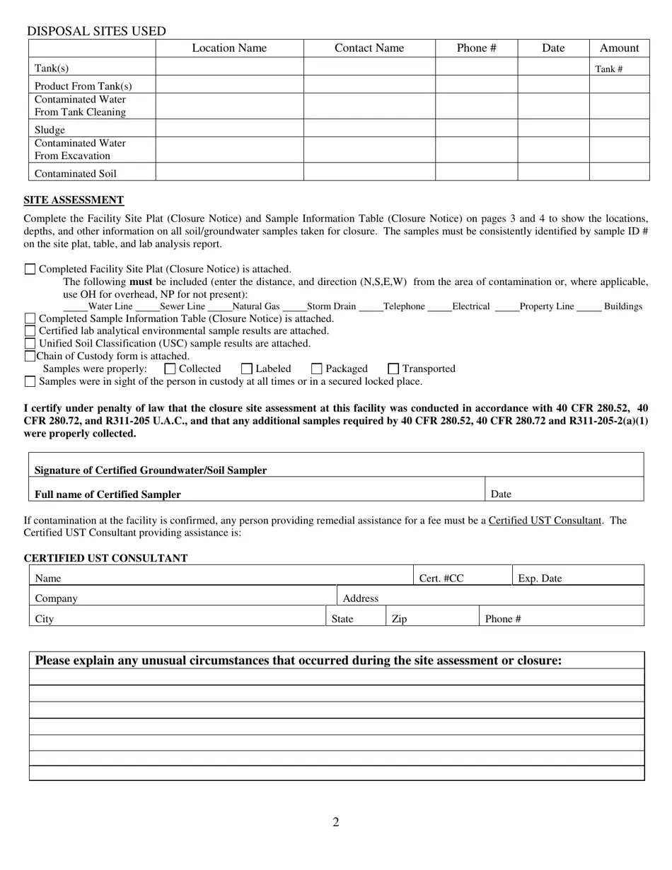 Utah Underground Storage Tank Permanent Closure Notice Form Fill Out, Sign Online and Download