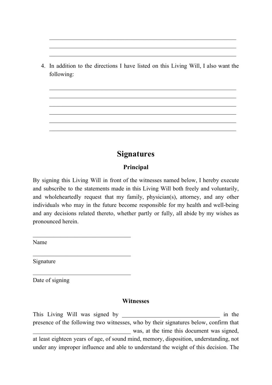Mississippi Living Will Form Fill Out, Sign Online and Download PDF Templateroller