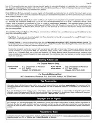 Nc Tax Form D 400v Printable