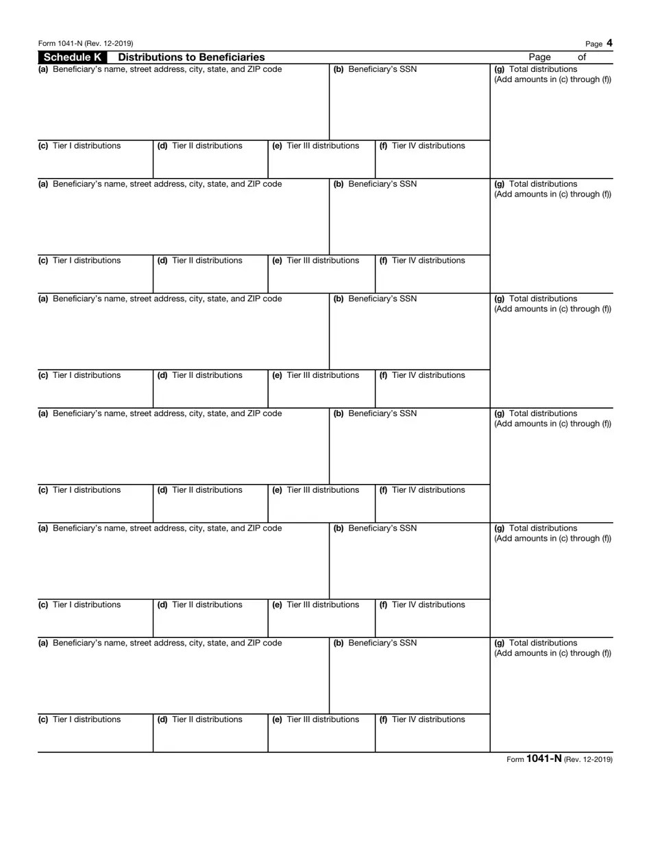 IRS Form 1041N Download Fillable PDF or Fill Online U.S. Tax Return for Electing Alaska