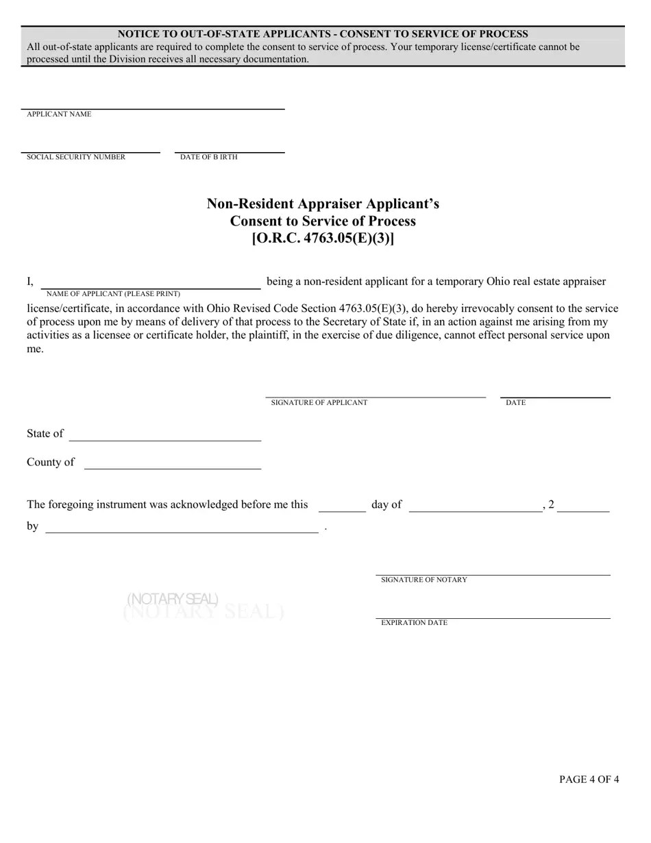 Form COM3649 Fill Out, Sign Online and Download Fillable PDF, Ohio