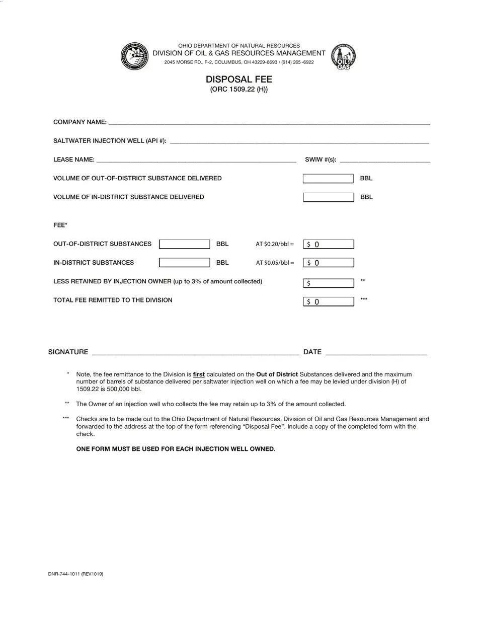 Form DNR7441011 Fill Out, Sign Online and Download Fillable PDF