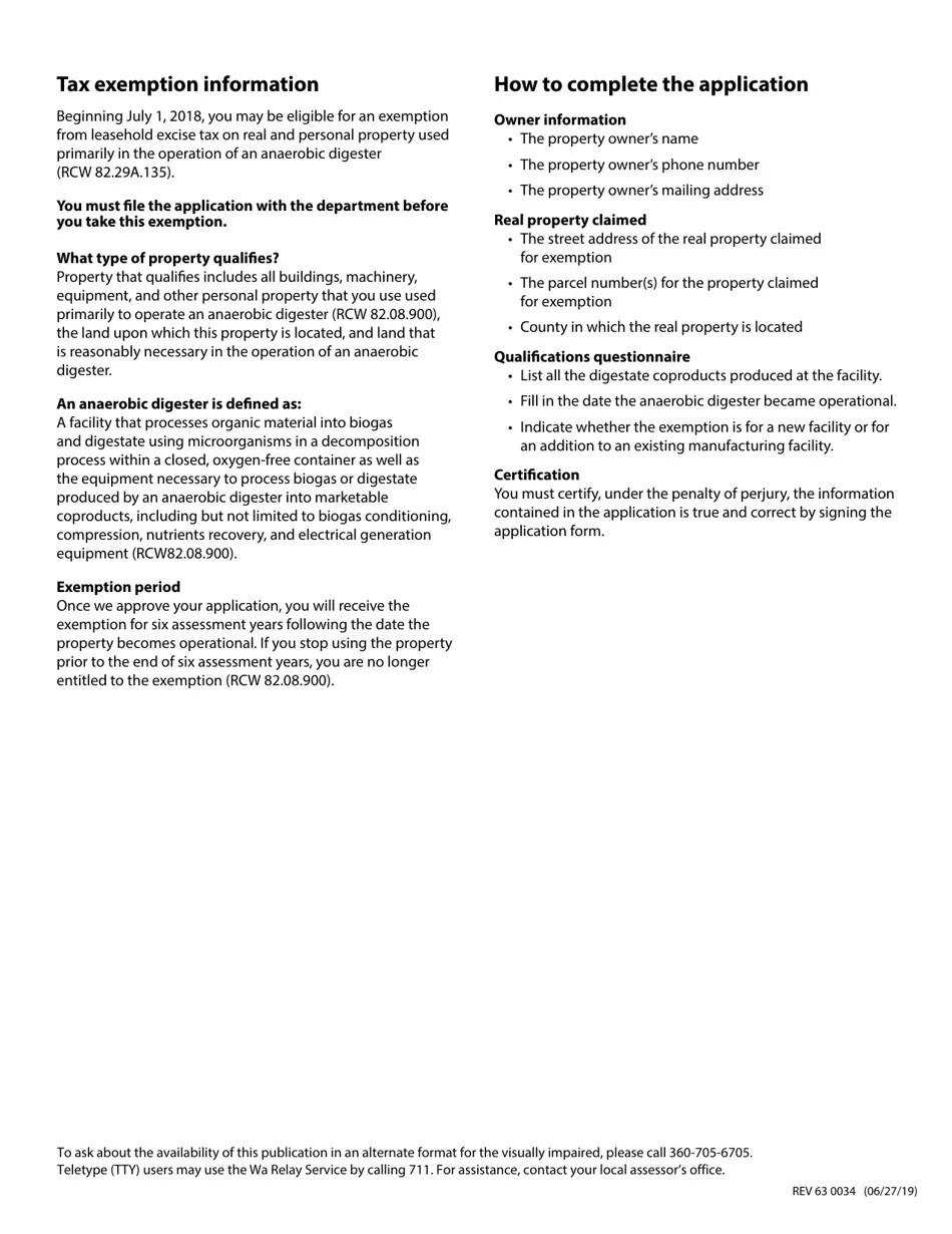 Form REV63 0034 Fill Out, Sign Online and Download Fillable PDF