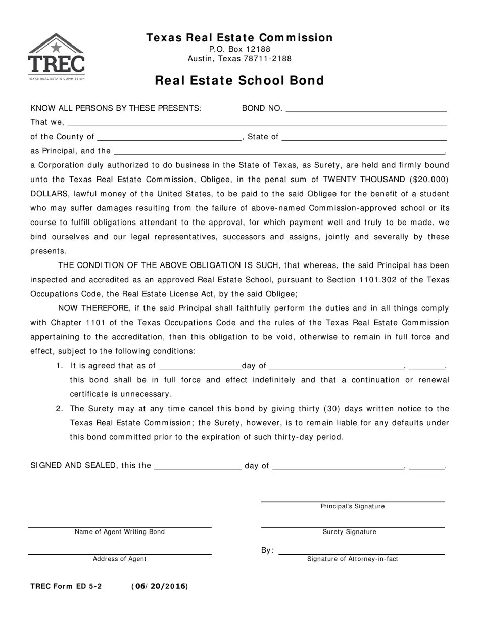 TREC Form ED52 Fill Out, Sign Online and Download Printable PDF
