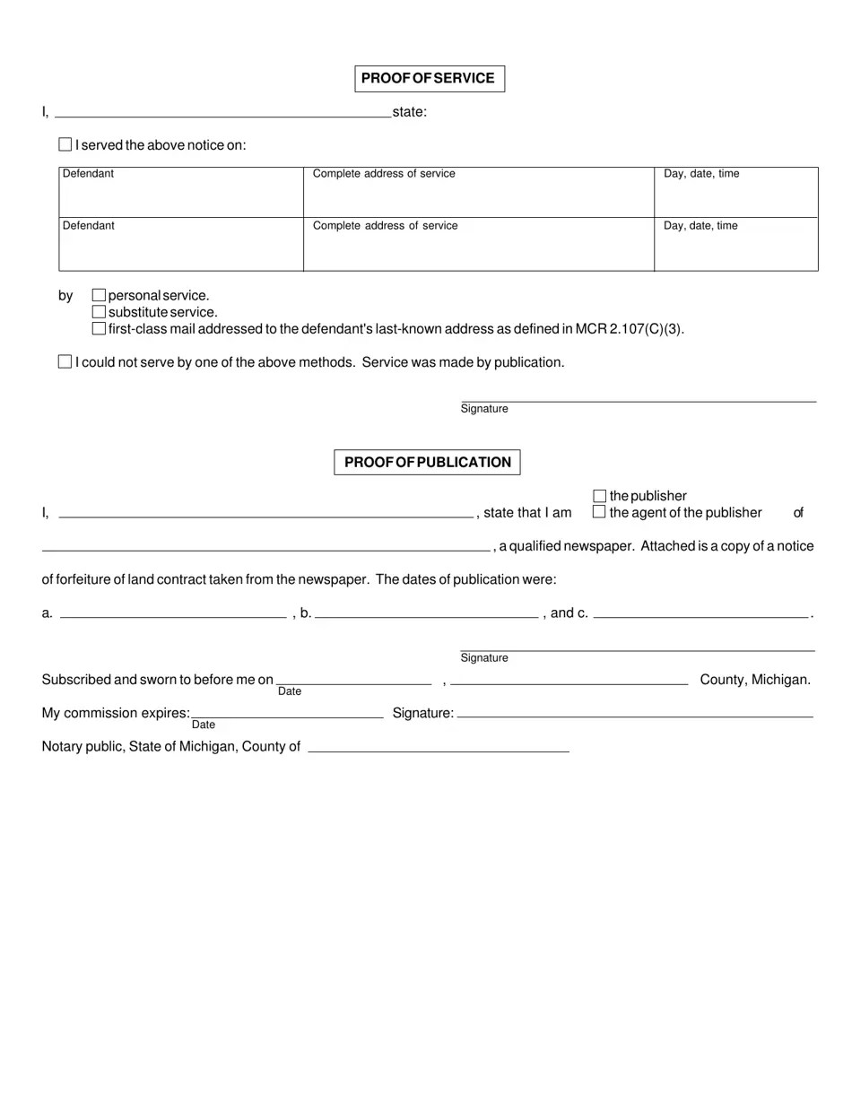 Form DC101 Fill Out, Sign Online and Download Fillable PDF, Michigan