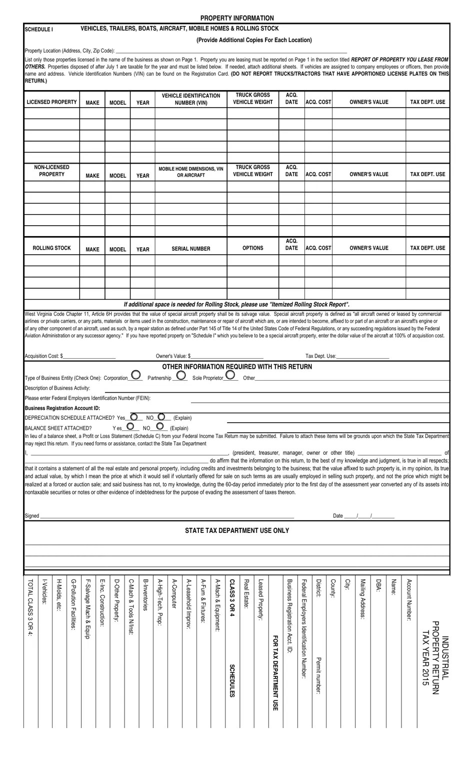 Form STC1232I Download Fillable PDF or Fill Online Industrial Business