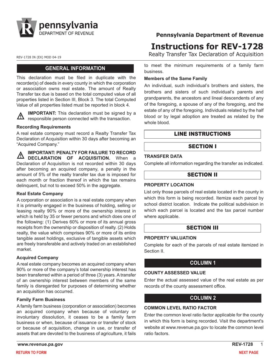 Form REV1728 Fill Out, Sign Online and Download Fillable PDF