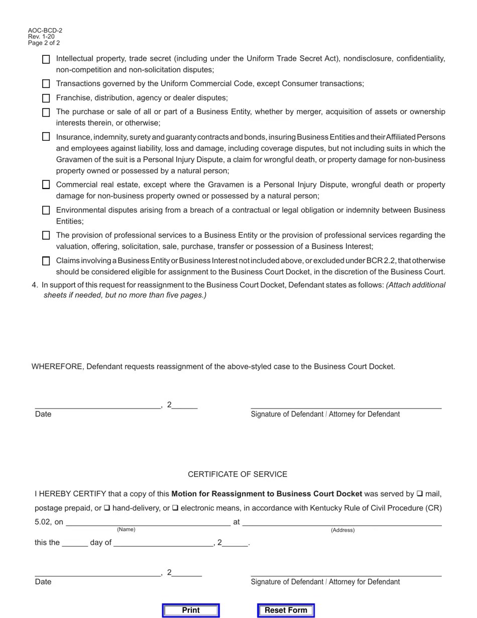 Form AOCBCD2 Fill Out, Sign Online and Download Fillable PDF