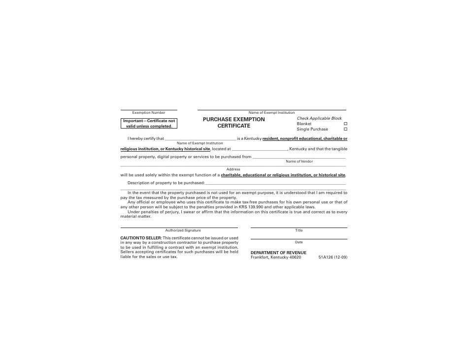 Form 51A126 Fill Out, Sign Online and Download Printable PDF