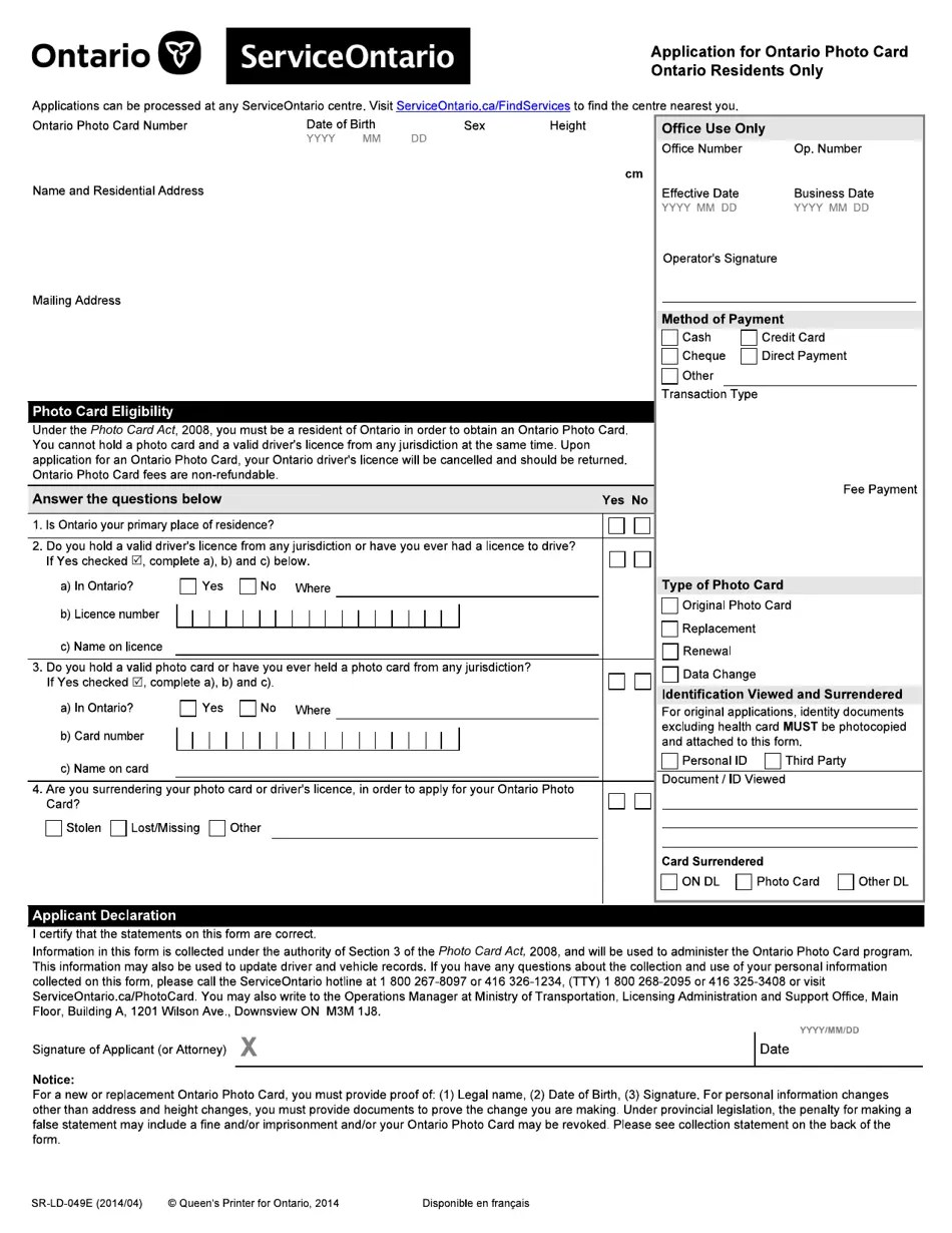 Form SRLD049E Fill Out, Sign Online and Download Fillable PDF