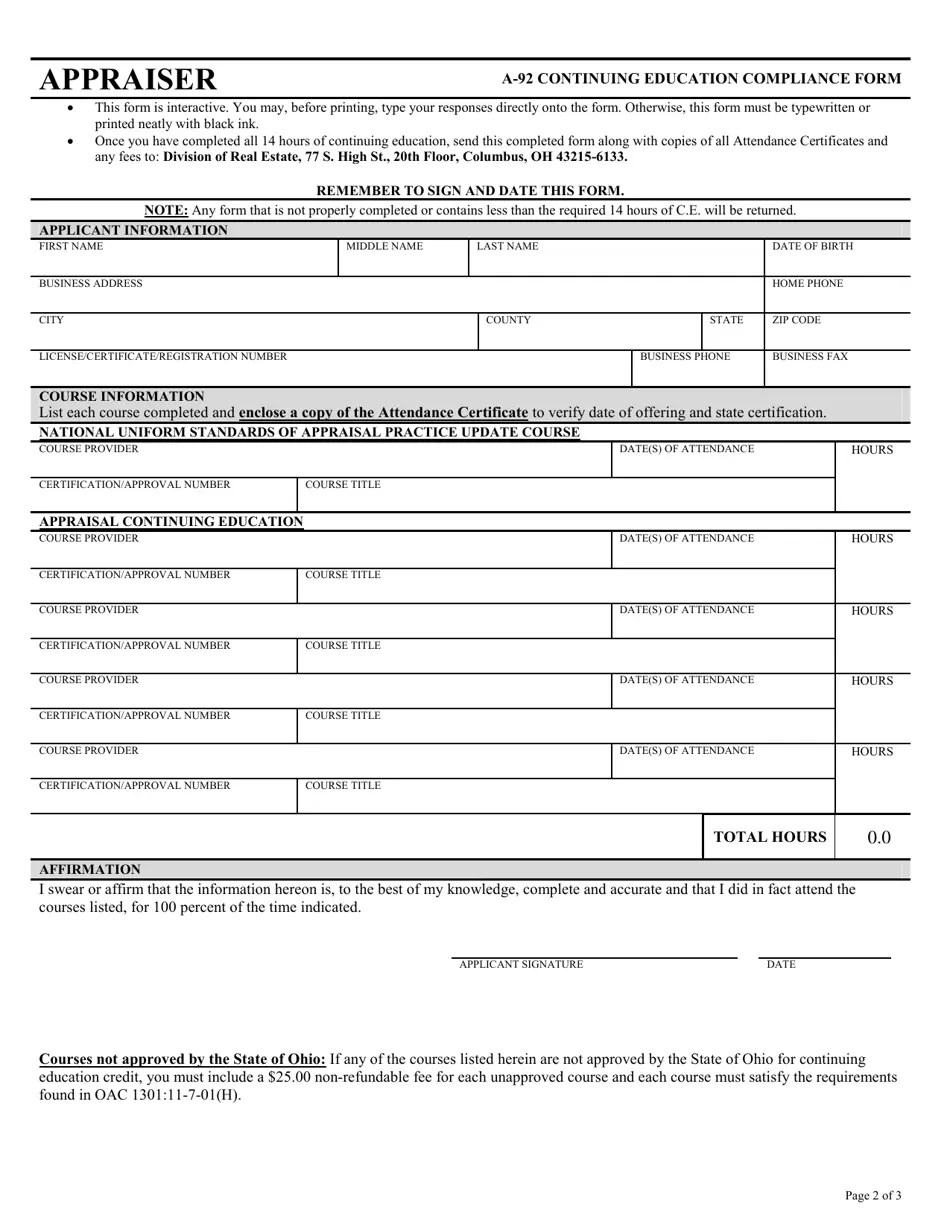 Form COM3654 Fill Out, Sign Online and Download Fillable PDF, Ohio Templateroller