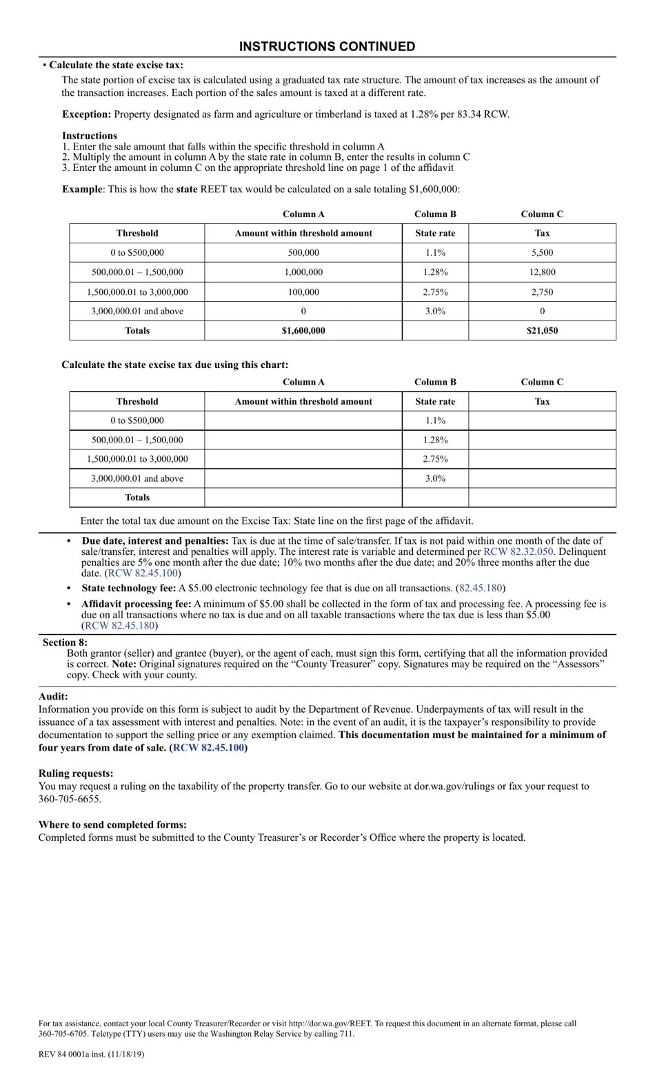 Form REV84 0001A Fill Out, Sign Online and Download Fillable PDF