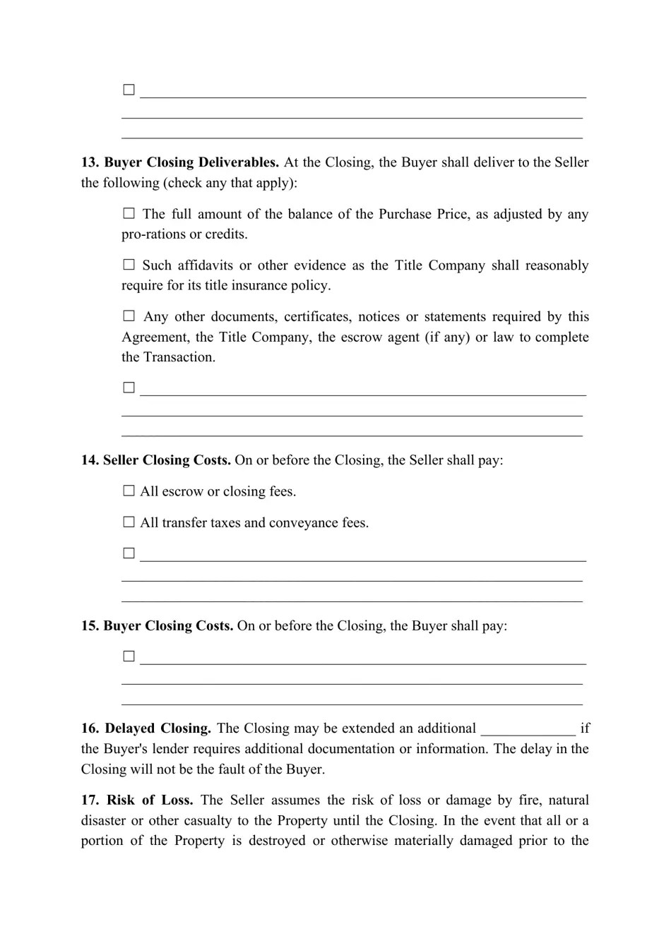 Idaho Real Estate Purchase Agreement Template Fill Out, Sign Online